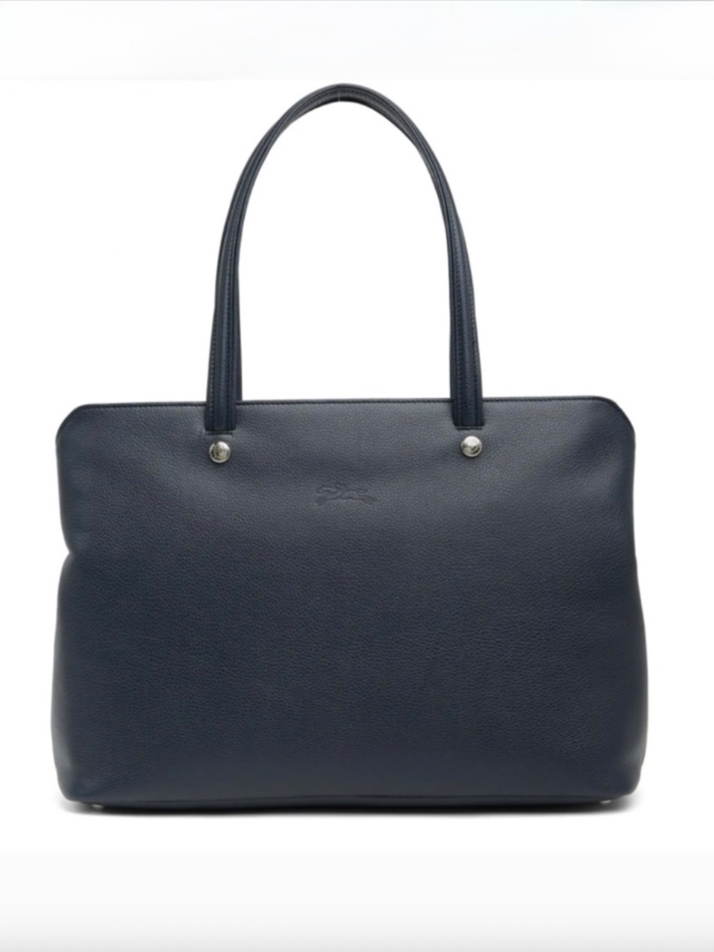 Longchamp Le Foulonne Navy Blue Large Shoulder Bag Tote NWOT